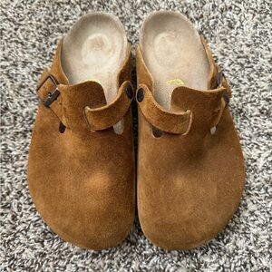 Birkenstock Boston BS | Suede Leather | Arch Support | Mink | M 3 W 5 | EU 36